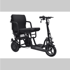 Folding Electric Scooter Light Portable Travel Scooter (Color: black)
